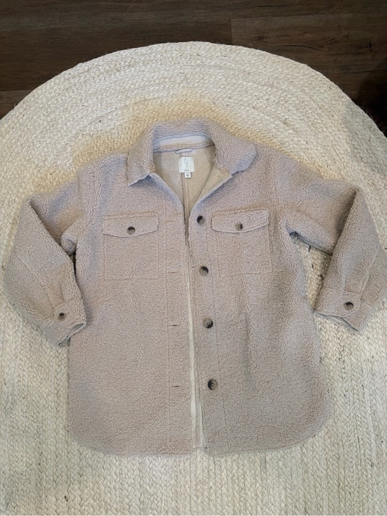 Joie Jackets & Blazers - Joie Teddy Shacket Jacket - Light Taupe